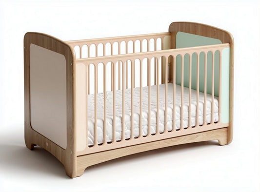 Letto per bambini in legno bianco con dimensioni 120 x 60 x 80cm