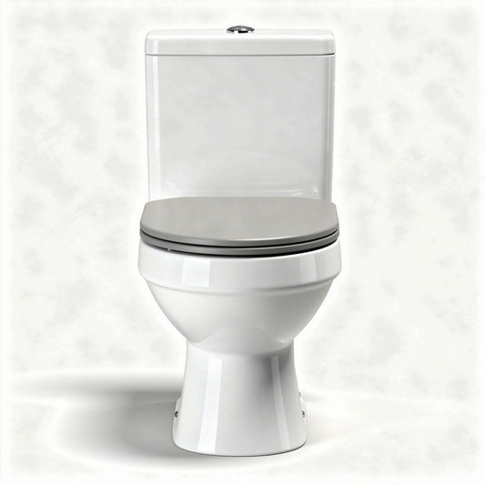 Vaso wc con sedile in plastica bianca dimensioni 70 x 40 x 80cm
